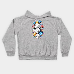 Dice Cascade - A Playful Array of Luck Kids Hoodie